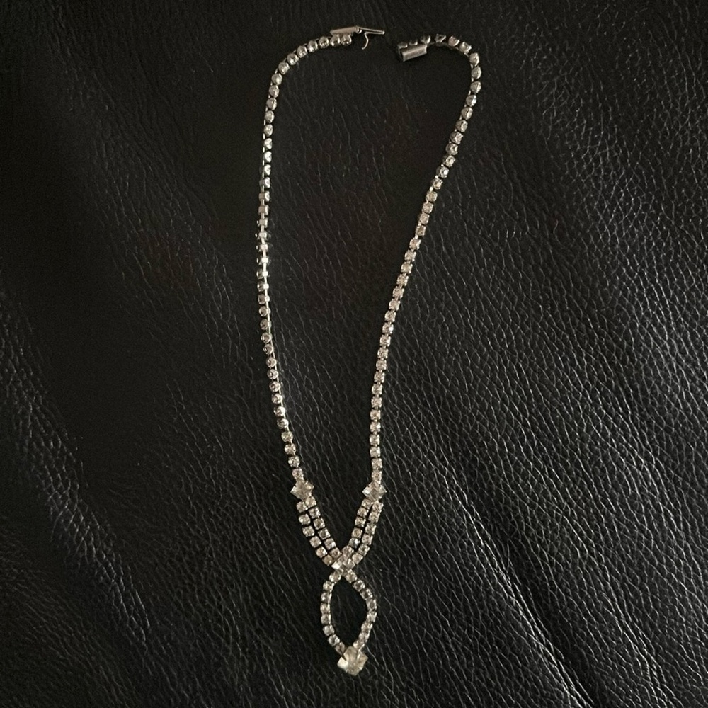 Silver Rhinestone Necklace
